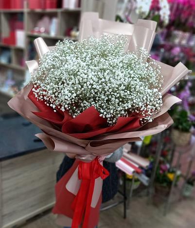 Букет цветов из: Гипсофила в Дровяной