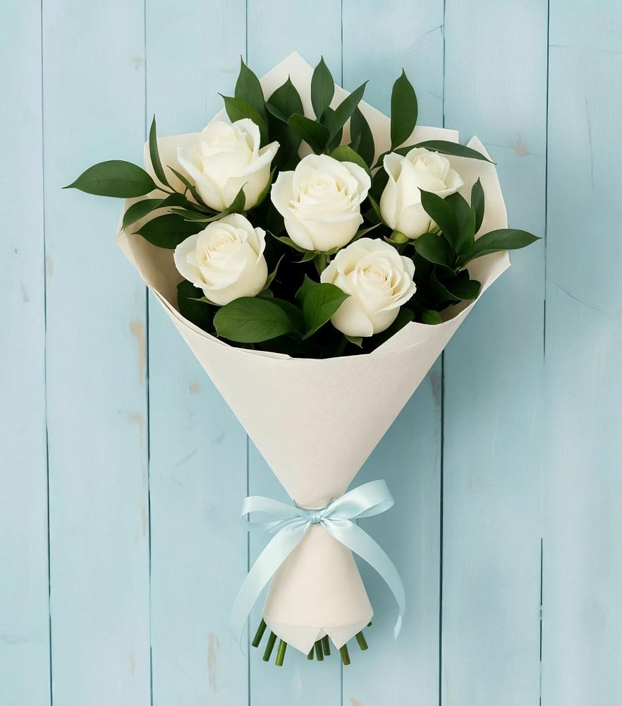 Букет цветов из: Розы в Дровяной