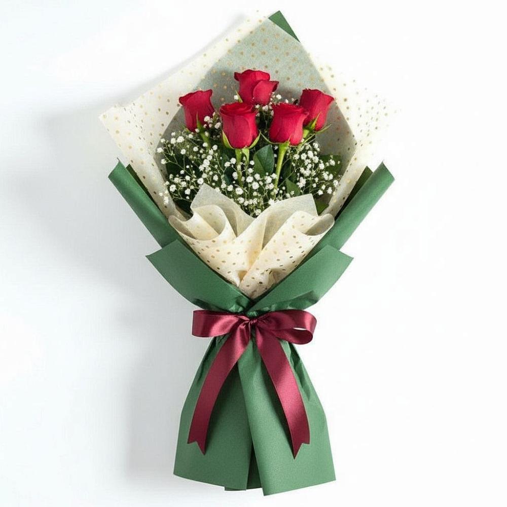 Букет цветов из: Розы в Дровяной