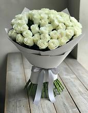 Букет 35 Белых роз в Дровяной