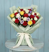 Букет цветов из:  Розы в Дровяной