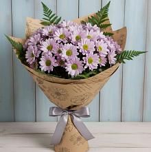 Букет цветов из:  Хризантемы #REPLACE_PRED# Дровяной