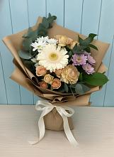 Букет цветов из:  Герберы и Хризантемы в Дровяной