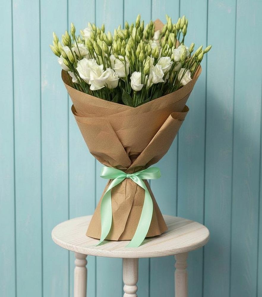 Букет цветов из: Лизиантусы в Дровяной