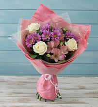 Букет цветов из:  Герберы в Дровяной