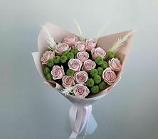 Букет цветов из:  Розы и Хризантемы в Дровяной