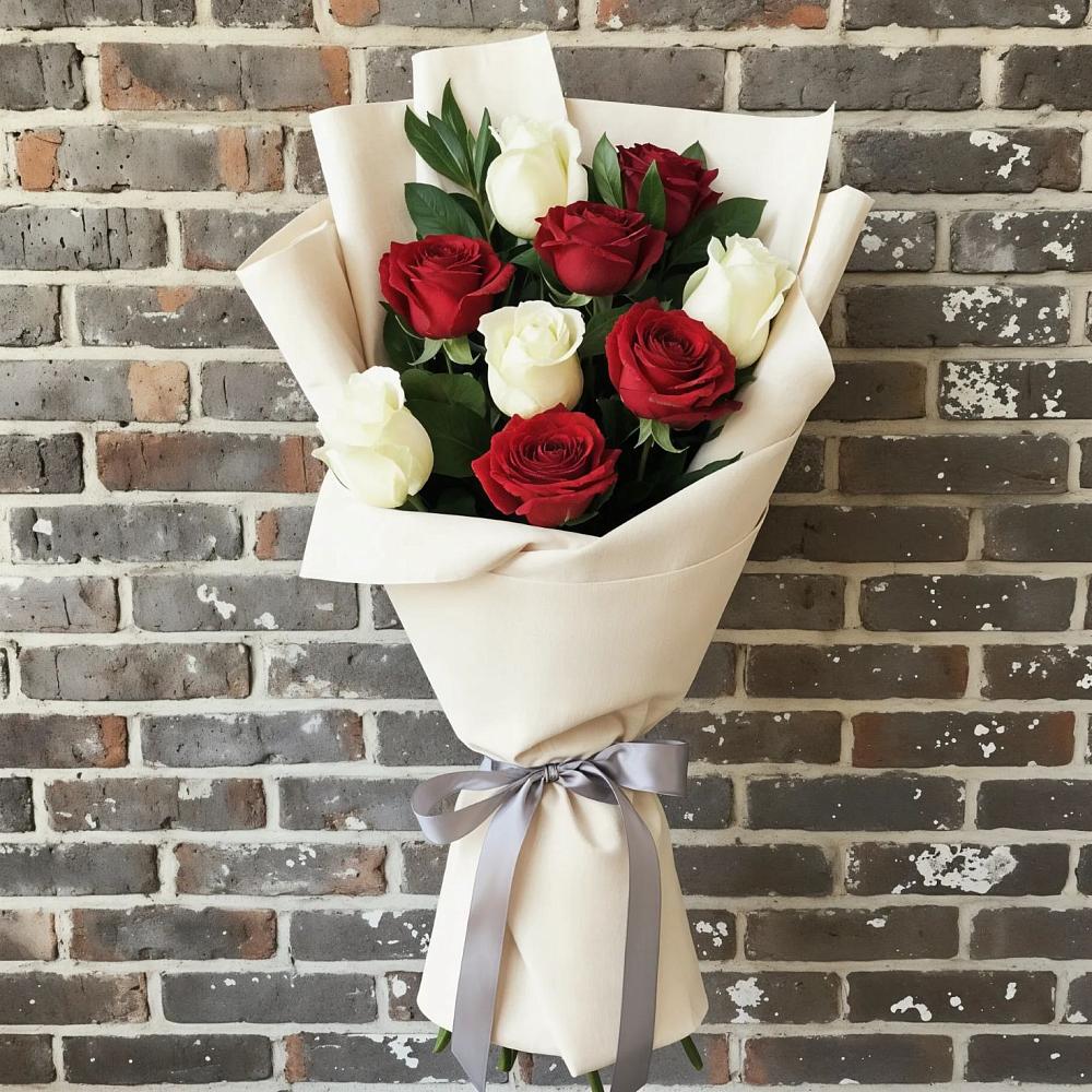 Букет цветов из: Розы в Дровяной