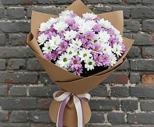 Букет цветов из:  Хризантемы #REPLACE_PRED# Дровяной