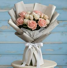 Букет цветов из:  Розы #REPLACE_PRED# Дровяной