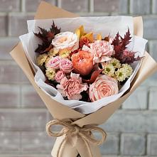 Букет цветов из:  Гвоздики, Хризантемы и Розы #REPLACE_PRED# Дровяной