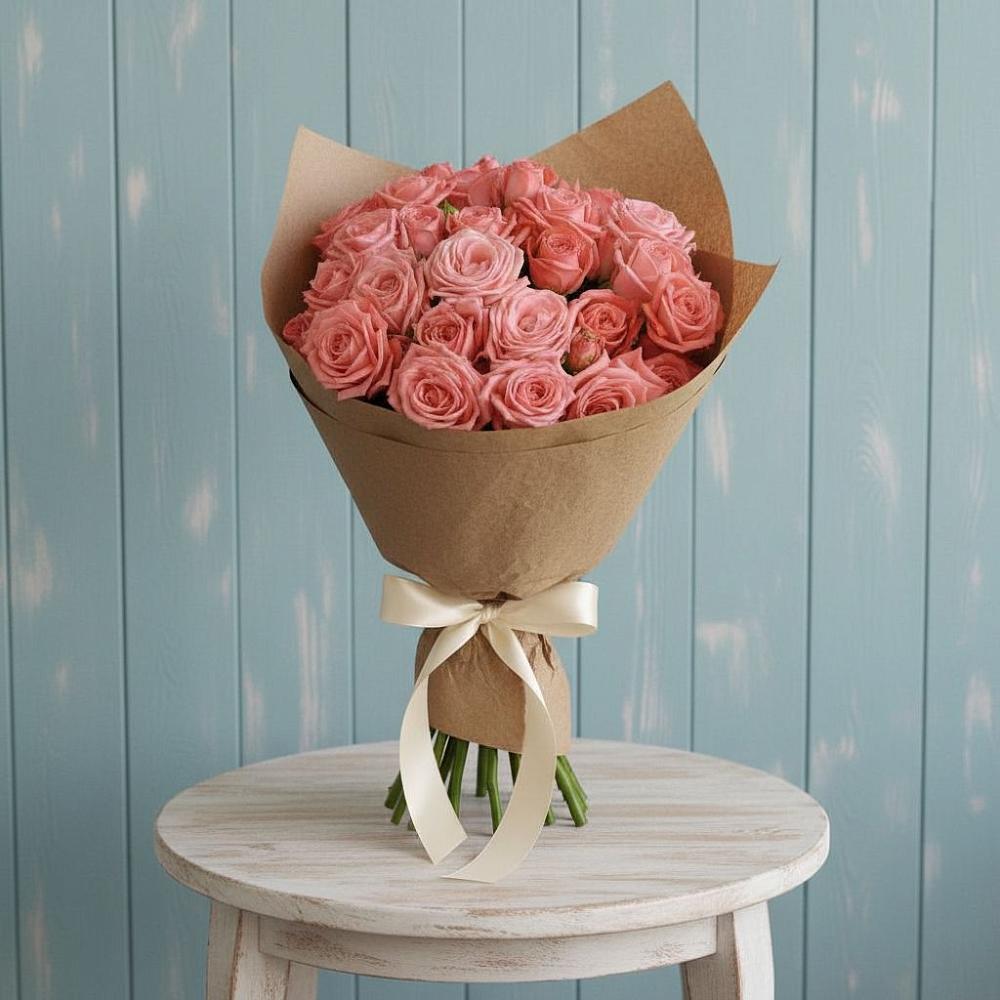 Букет цветов из: Розы в Дровяной