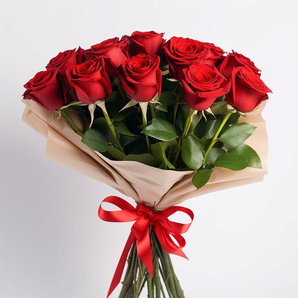 Букет 11 Красных роз Эдлесс Лав в Дровяной