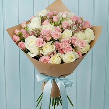 Букет цветов из:  Розы #REPLACE_PRED# Дровяной